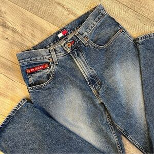 Vintage Tommy Hilfiger High Waisted Straight Blue Denim Jeans- size 29